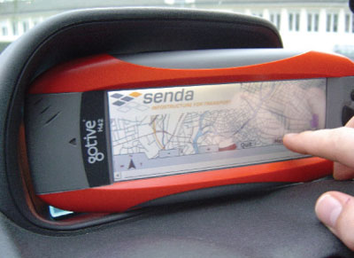 Figure 2: SENDA's personal navigation device for collaborative navigation.