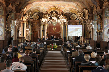 The Aula Leopoldina in the main building of the Wroclaw University.