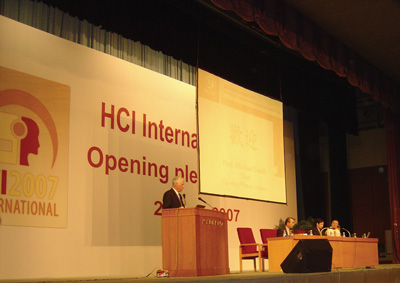 The Opening Plenary Session of HCI International 2007.