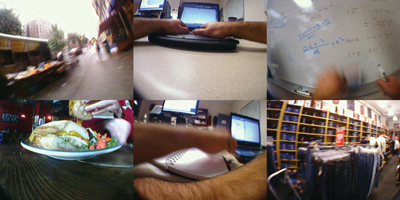 Figure 1: Sample lifelog images from a typical IT worker's day.