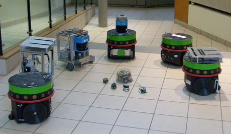 Figure 1: Robots at the CLARITY Centre for Sensor Web Technology.